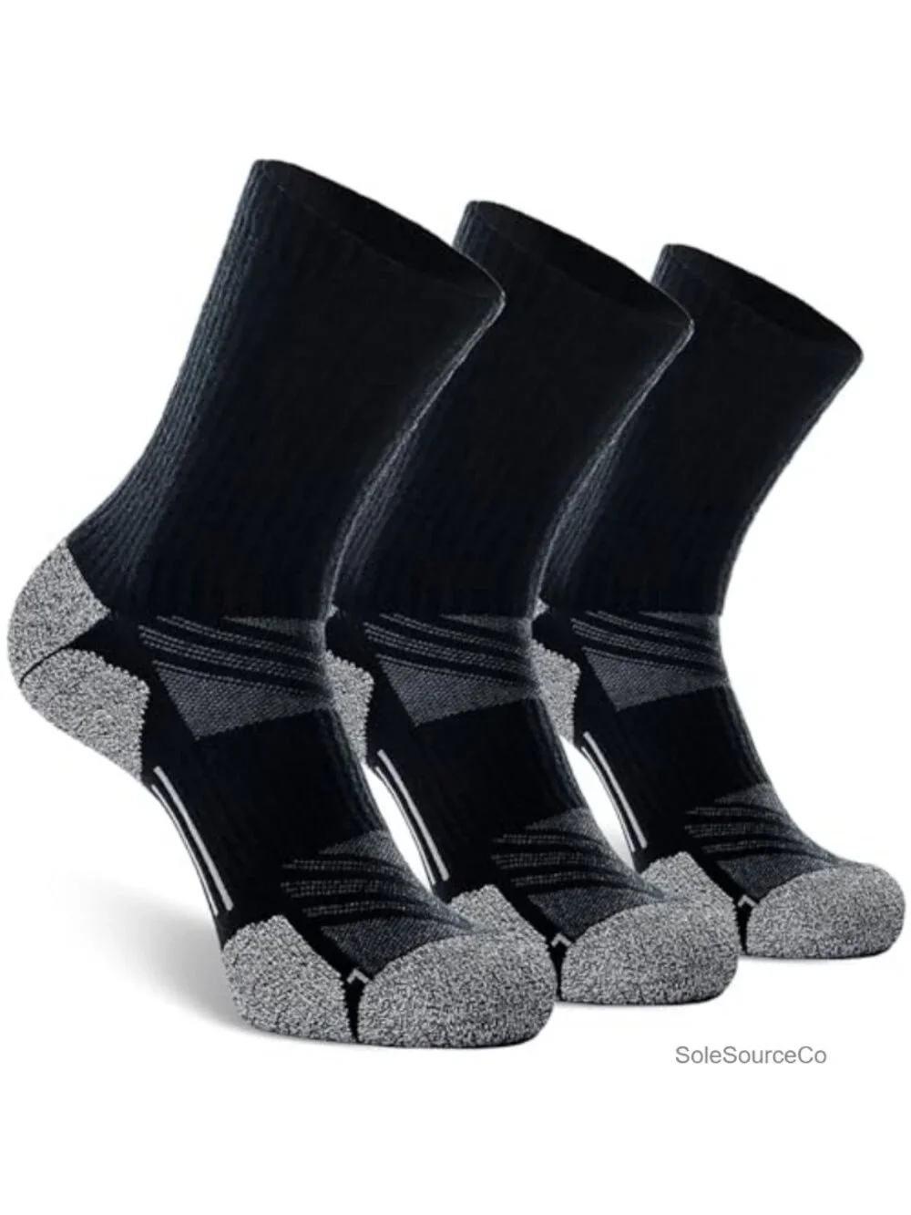 Cushioned Crew Hiking Socks Moisture Wicking Arch Support